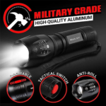 GearLight LED Flashlight 2pack Bright, Zoomable Tactical Flashlights