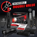 GearLight LED Flashlight 2pack Bright, Zoomable Tactical Flashlights