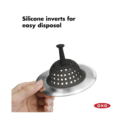 OXO Good Grips Silicone Sink Strainer, Black